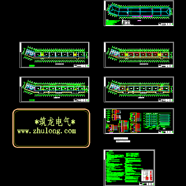 高级中学5层教学楼电气CAD施工图纸(防雷接地系统)() - 1