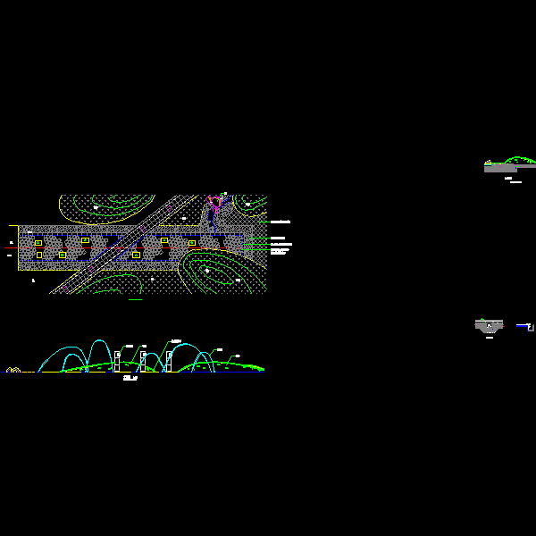 旅游区波光泉节点设计CAD图纸详图 - 1