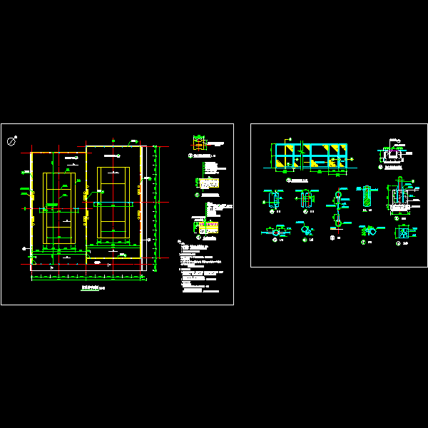 网球场施工CAD详图纸全套 - 1