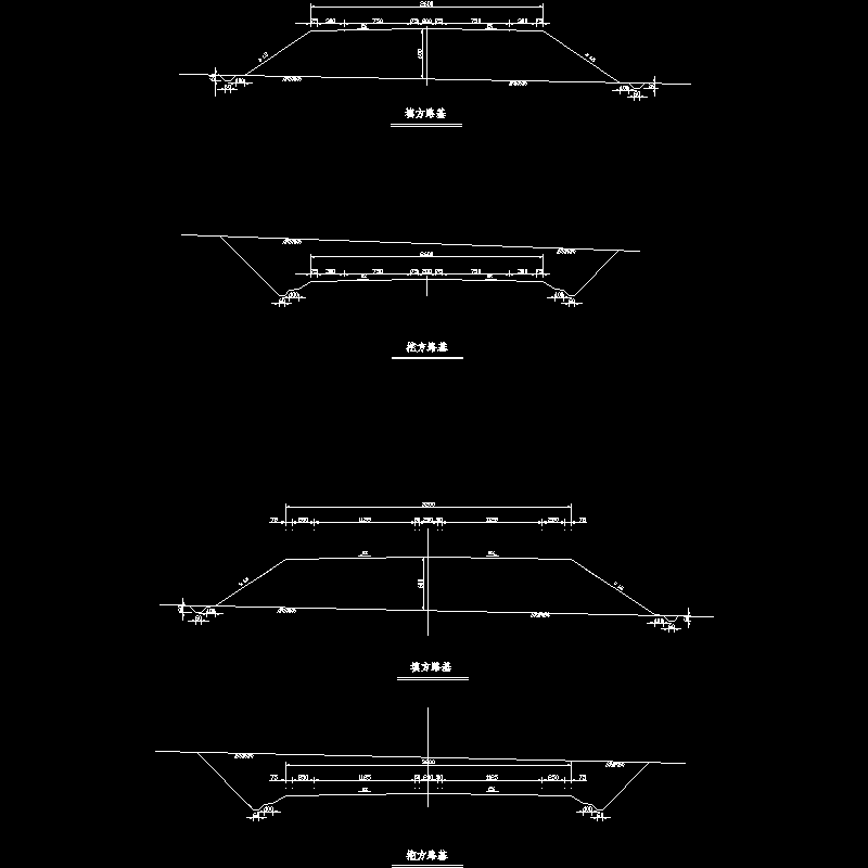 一级公路横断面 - 1