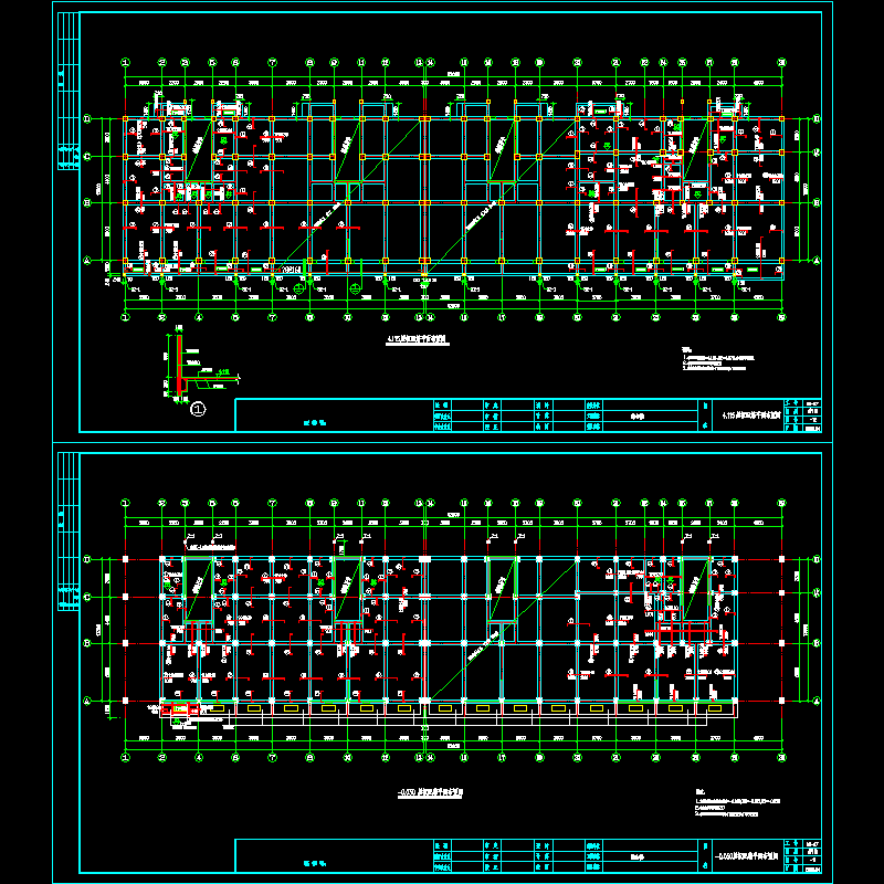 6层综合楼结构CAD施工图纸 - 3