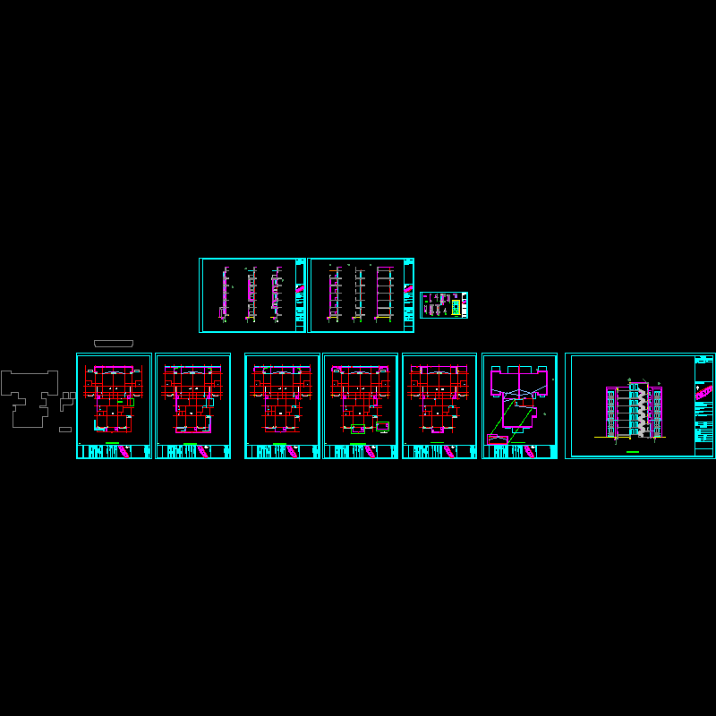 6层框架住宅全套CAD施工大样图 - 3