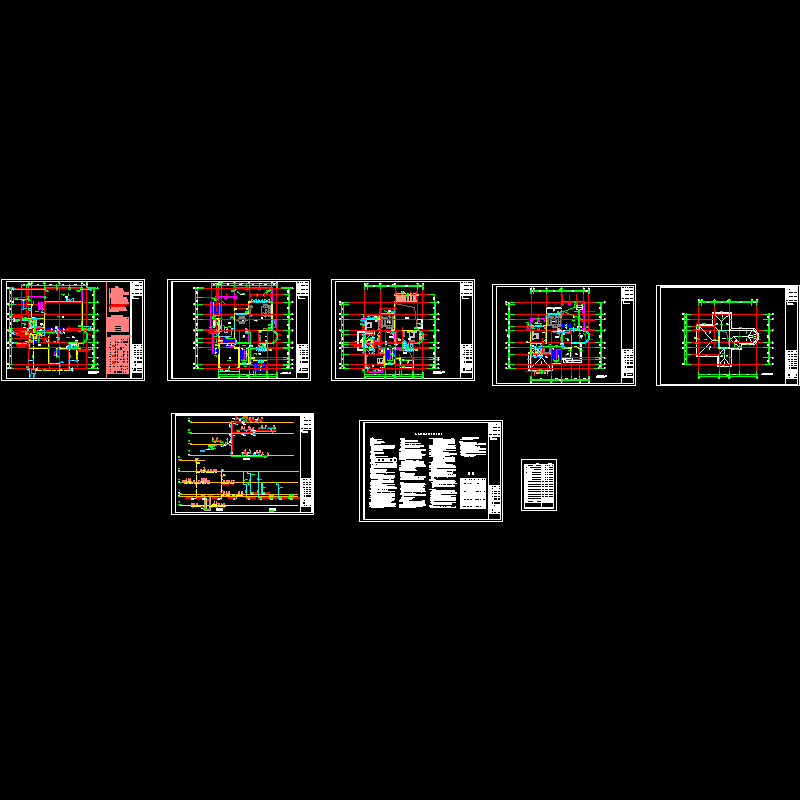 独立别墅全套CAD施工图纸 - 3
