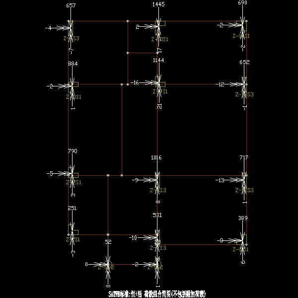 框架别墅结构设计CAD图纸 - 1