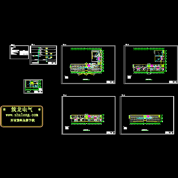 办公楼弱电CAD施工图纸 - 1