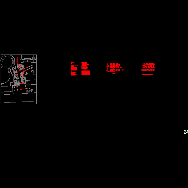 小区入口景观照明设计CAD图纸(dwg) - 1