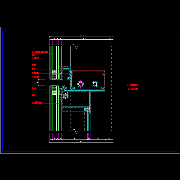 玻璃幕墙1节点图10.dwg