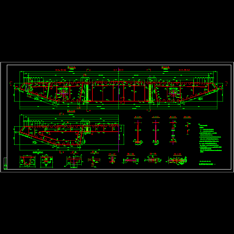 bzt1钢箱梁标准段结构图 一.dwg