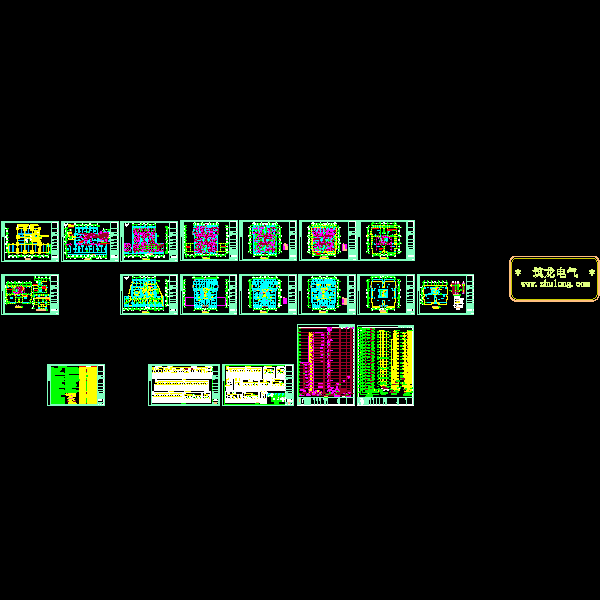 18层住宅楼电气CAD施工图纸(高低压配电系统) - 1