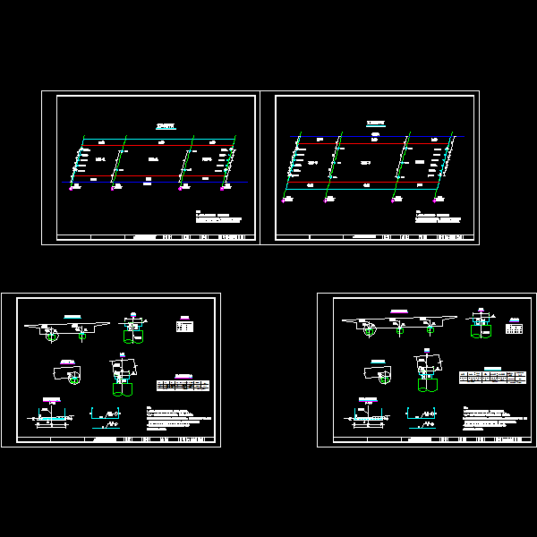 高速公路跨线桥设计CAD图纸(钢筋构造图) - 4