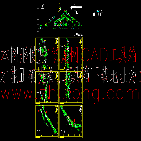 萧湘江滨江景观绿化工程CAD施工方案图纸 - 2