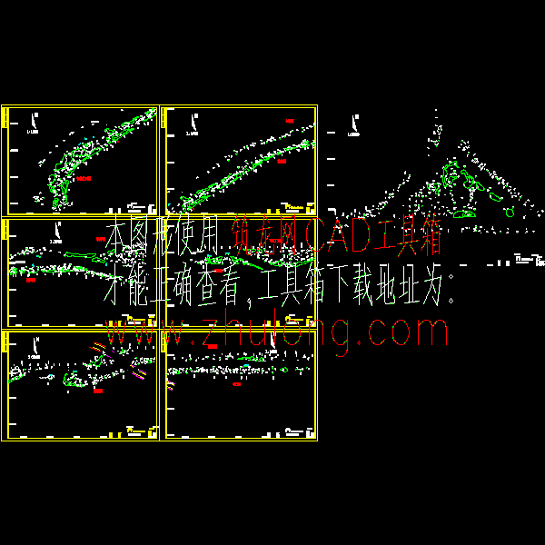 萧湘江滨江景观绿化工程CAD施工方案图纸 - 3