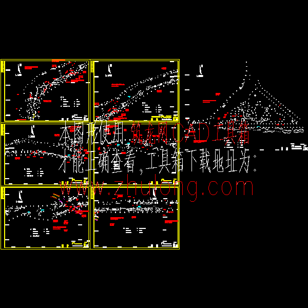 萧湘江滨江景观绿化工程CAD施工方案图纸 - 4