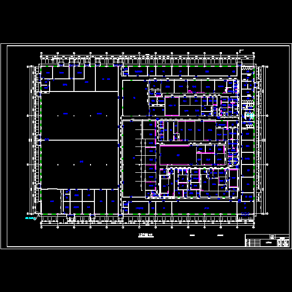 制药厂制剂车间工艺平面CAD施工图纸 - 1