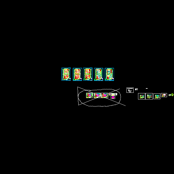 LED显示屏钢结构CAD施工方案图纸 - 1