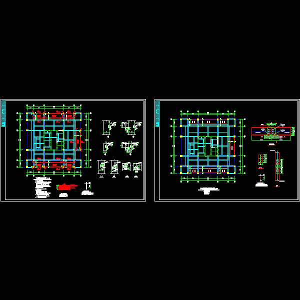 钢结构改造CAD图纸(楼板配筋图) - 1