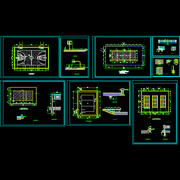 6种球场做法大样CAD图纸 - 1