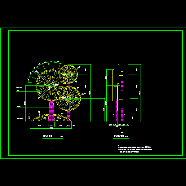 风车设计CAD详图纸 - 1