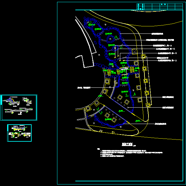 溪涧施工做法CAD详大样图 - 1