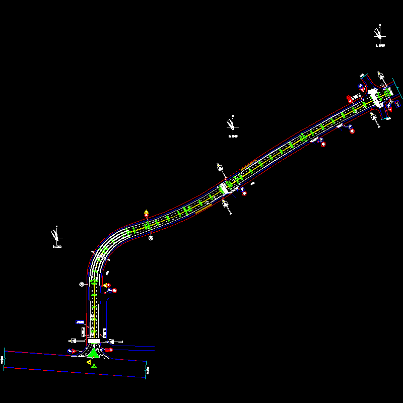 交通设施平面布置图.dwg