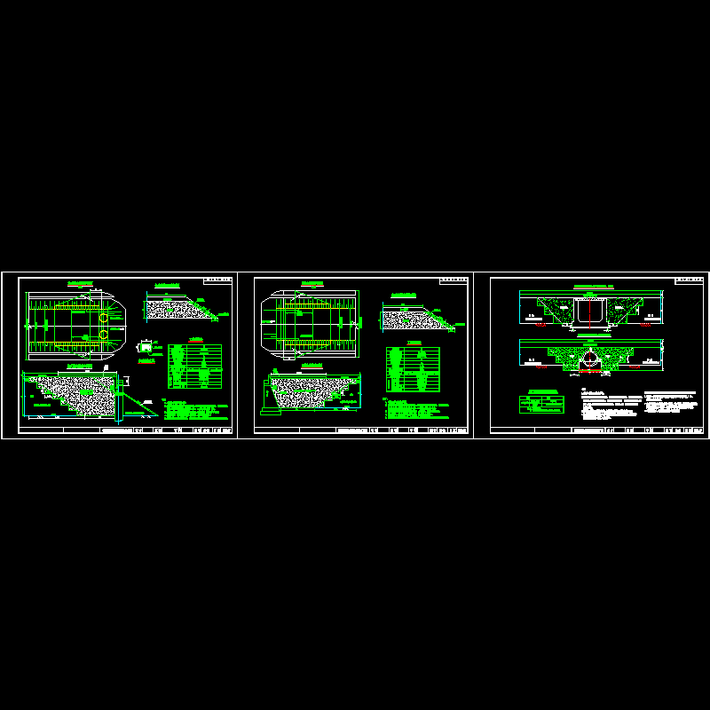 桥涵路基过渡段处理设计CAD图纸 - 1