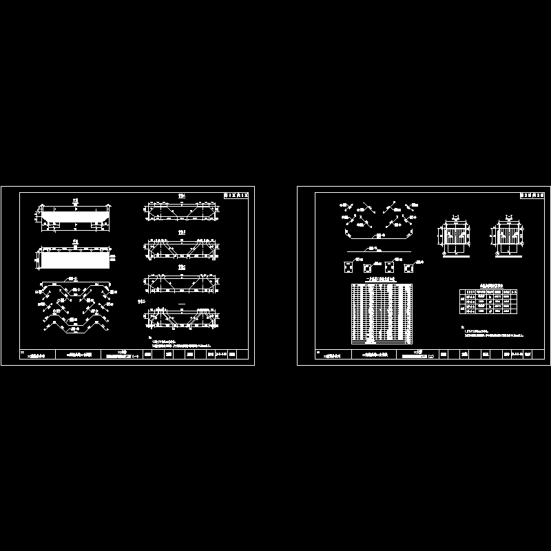 先简支后连续T梁盖梁钢筋构造节点CAD详图纸设计 - 1