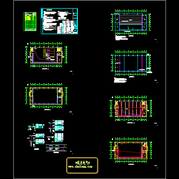 2层小学体育场电气CAD施工图纸 - 1