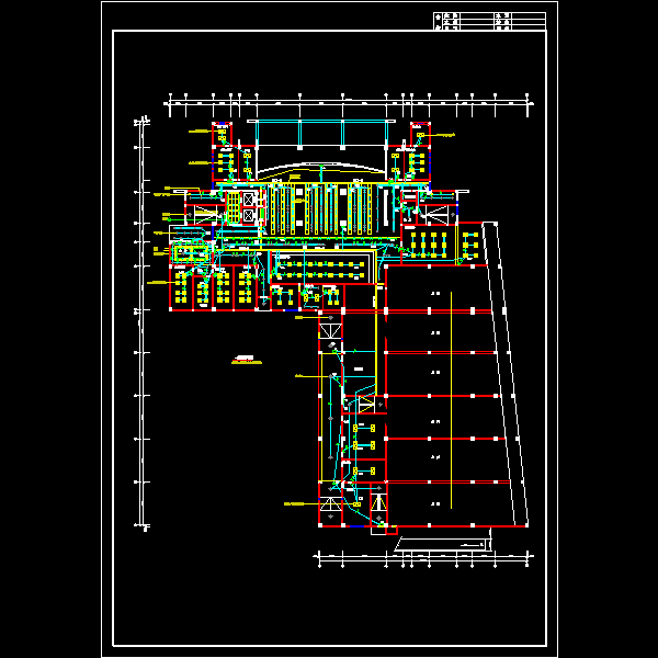 广播电视中心办公大楼电气CAD施工图纸 - 1