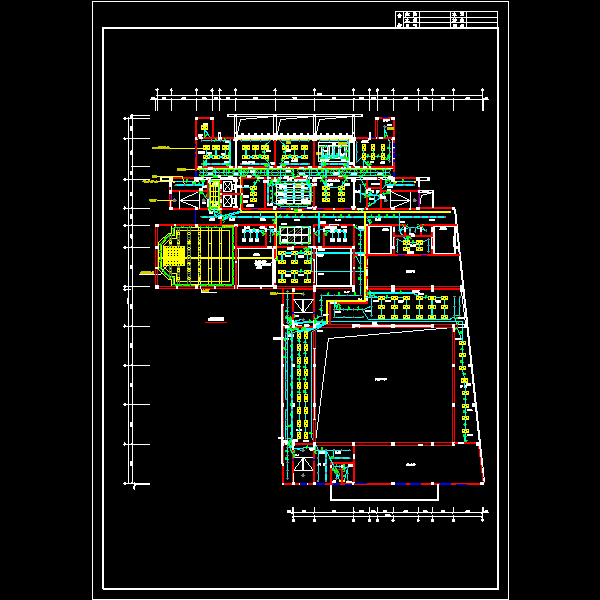 广播电视中心办公大楼电气CAD施工图纸 - 3