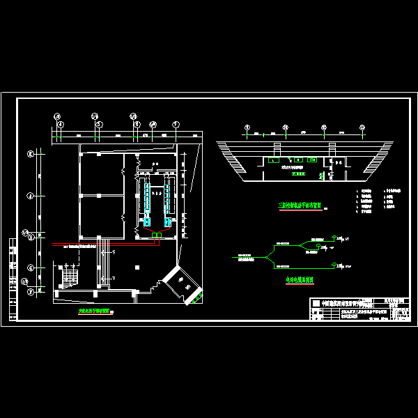 电-变配电及三层控制机房平面布置图，电话电缆系统.dwg