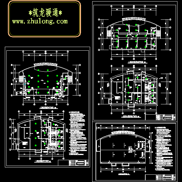 电业局大楼空调平面CAD施工图纸(制冷剂系统) - 1