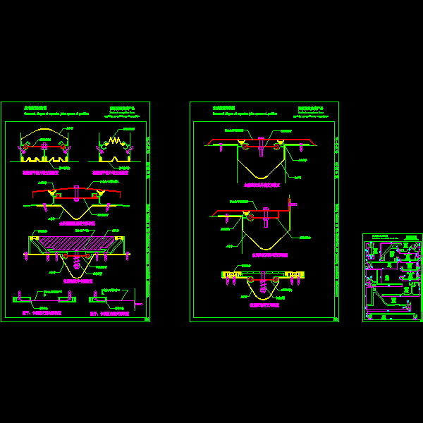 幕墙变形装置结构节点构造详细设计CAD图纸 - 1