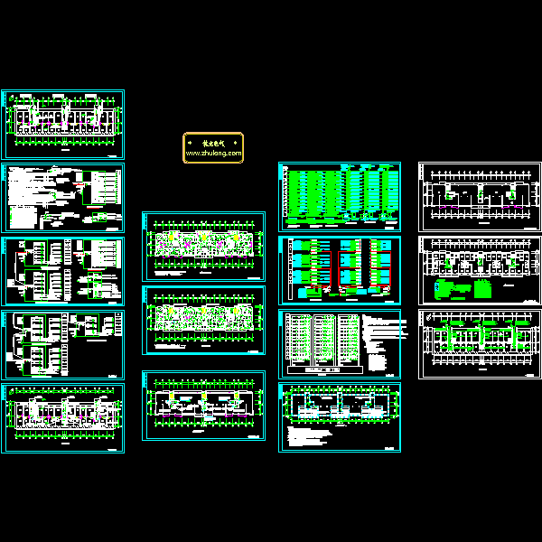 12层商住楼电气CAD施工图纸(自动报警系统)() - 1