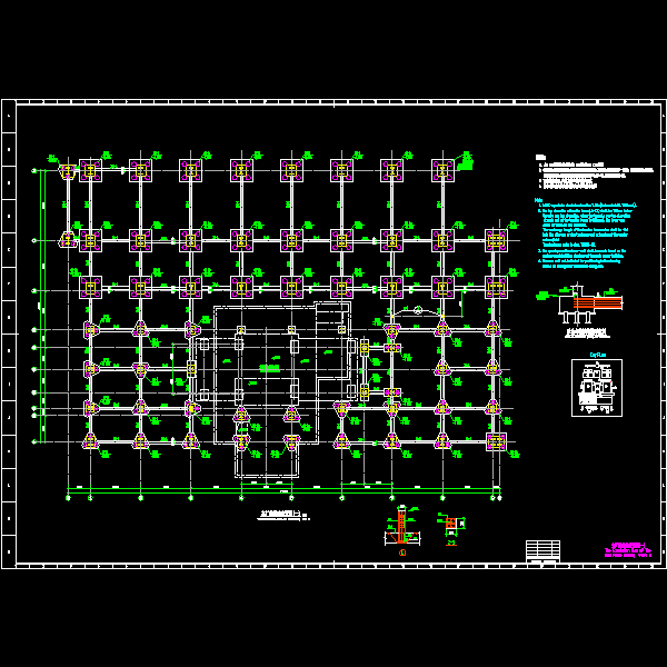 国外电厂主厂房结构设计CAD施工图纸 - 3
