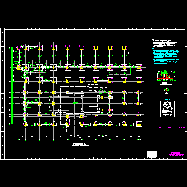 国外电厂主厂房结构设计CAD施工图纸 - 5