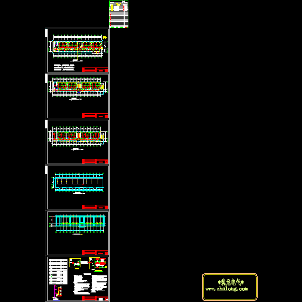 3层教学楼强电CAD施工图纸 - 1