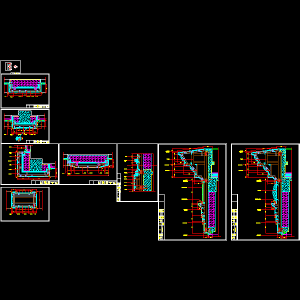 新式石材幕墙欧式檐口节点构造详细设计CAD图纸 - 1