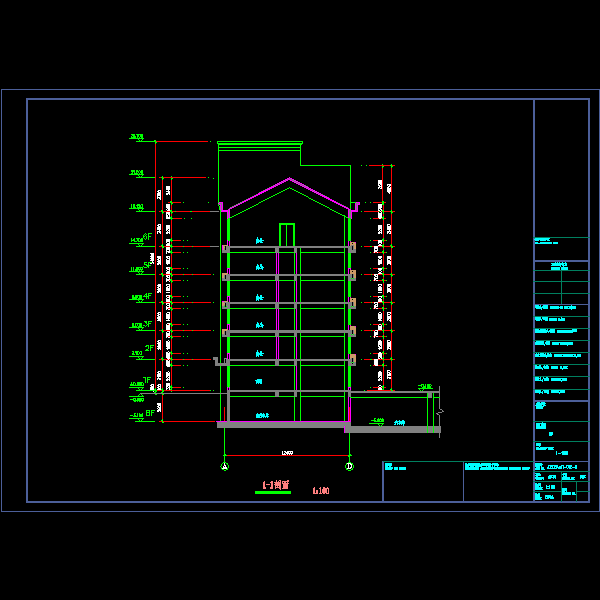 市6层城区街坊旧区改造工程方案(地下室CAD平面图) - 4