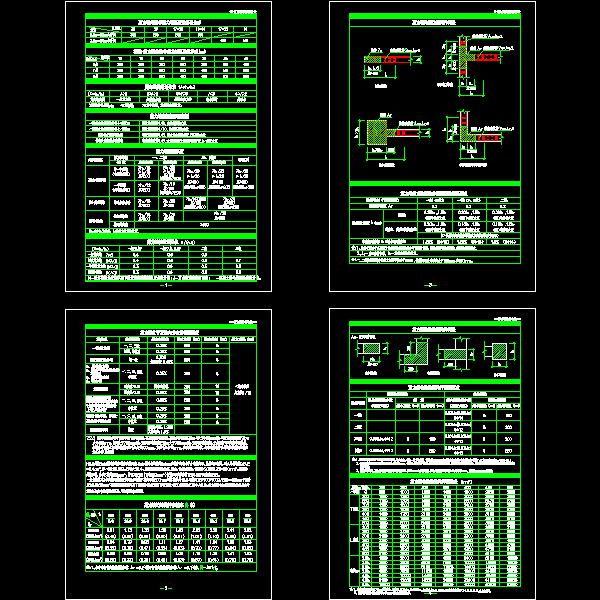 常用剪力墙约束边缘构件构造表格及节点CAD详图纸 - 1