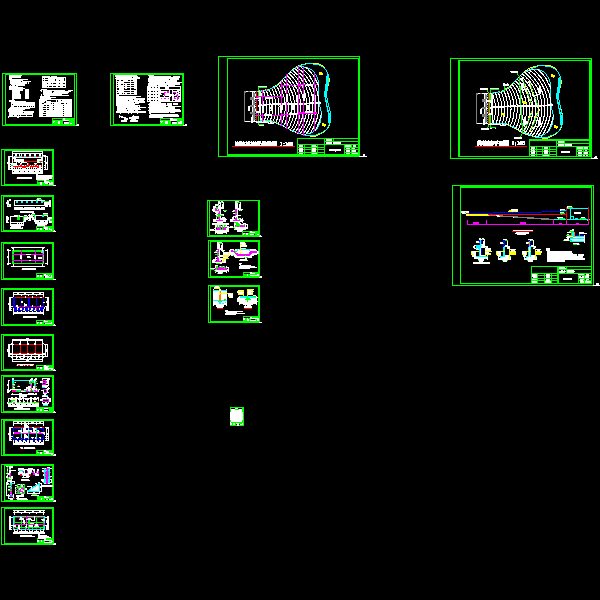 旅游城温泉度假村水上乐园海浪池结构CAD施工图纸 - 1