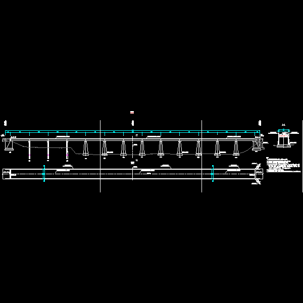 03加固前桥型布置及主要病害示意图.dwg