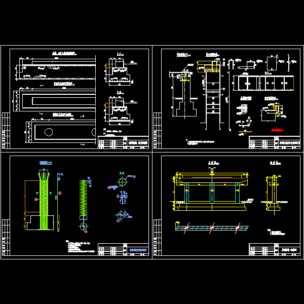 扩大基础桥墩台节点构造详细设计CAD图纸 - 1