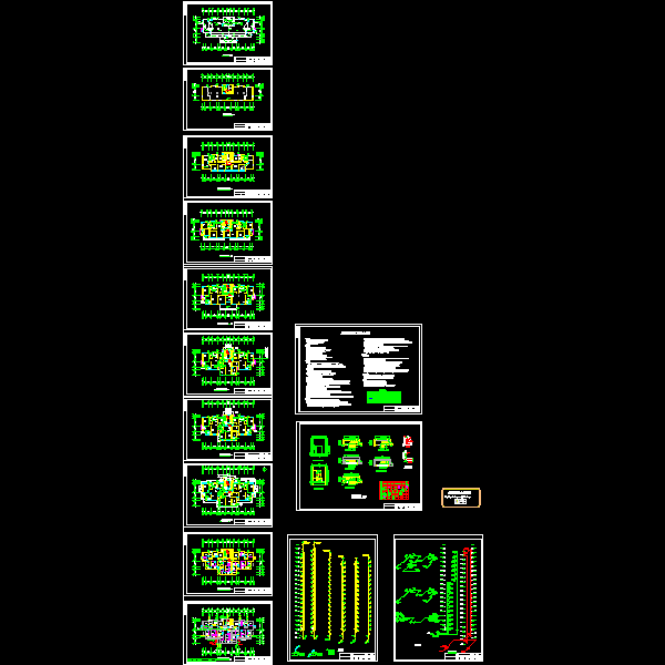 18层住宅楼给排水及消防CAD施工图纸(负压供水设备) - 1