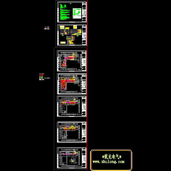 5层综合楼弱电工程CAD施工图纸() - 1