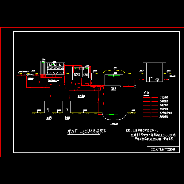 3净水厂工艺流程图.dwg