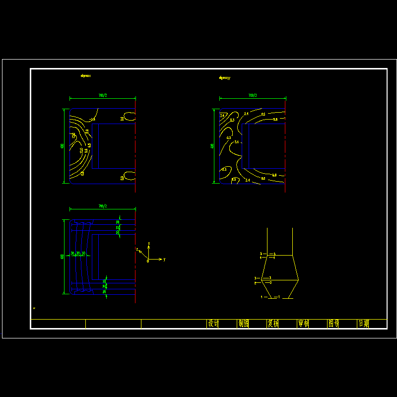 ssiv-ii-46北塔塔身锚固段预应力钢筋布置图（一）.dwg