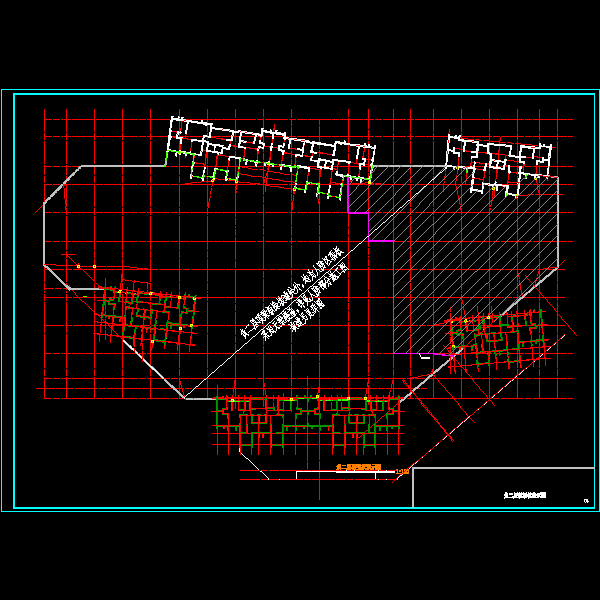 框架结构地下车库结构CAD施工图纸 - 5