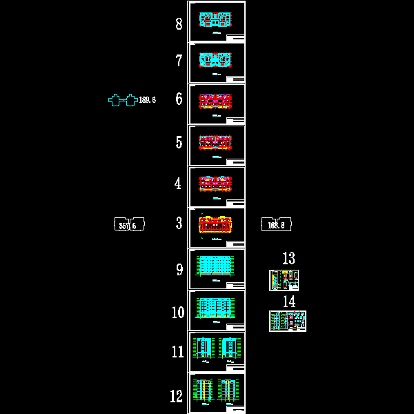 乳山5层度假区2#住宅建筑结构CAD施工图纸 - 2