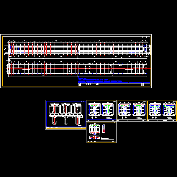 大桥30米T梁钢模板设计CAD图纸 - 1