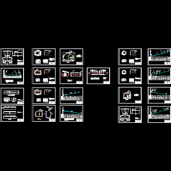 隧道设计CAD图纸（隧道洞门一般构造图纸） - 1